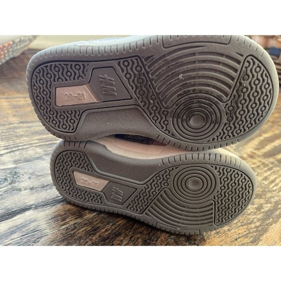 H&M Toddler Girls Pink Sparkle Hightop Sneakers Size 4/5 - Picture 7 of 7